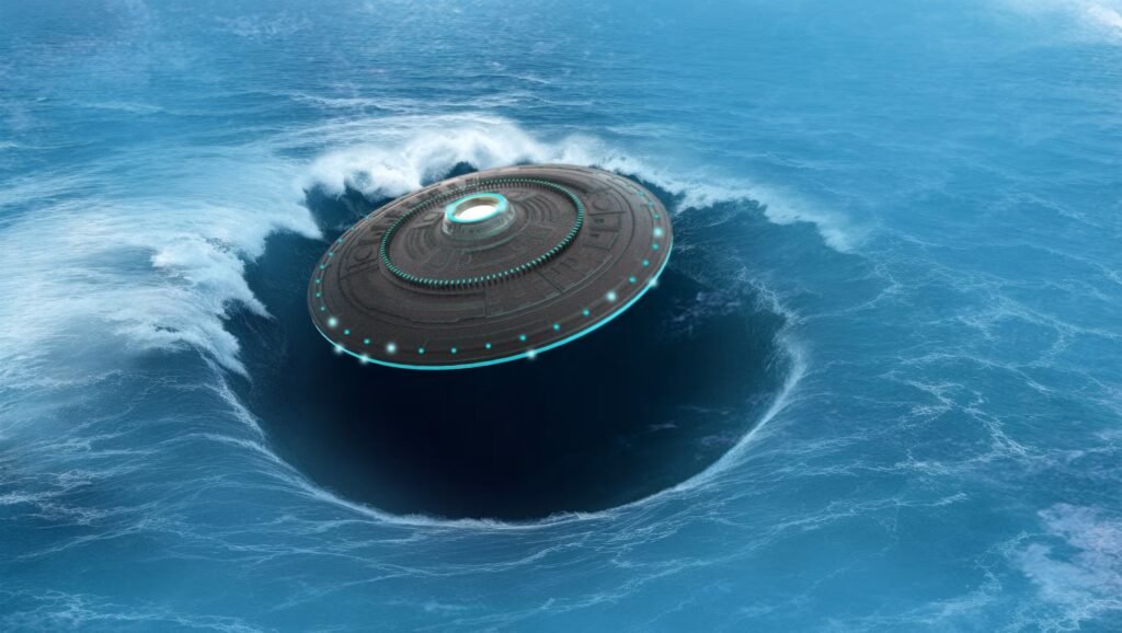 appearing from whirlpool illustration royalty free illustration 1723136431