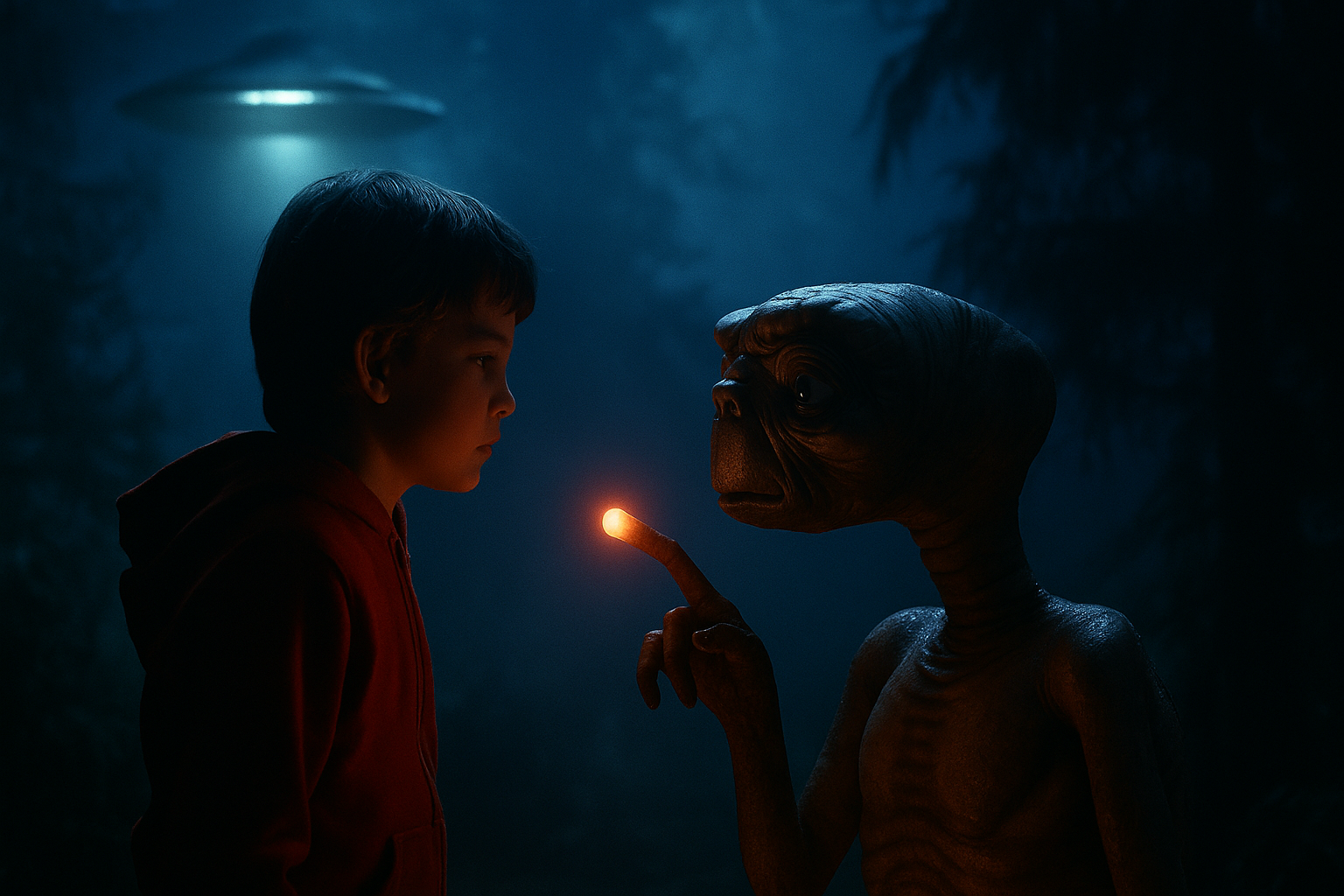 E.T. – O Extraterrestre: Curiosidades e Teorias da Conspiração Sobre o Filme Que Encantou e Intrigou o Mundo 2 ChatGPT Image 21 de out. de 2025 14 53 27