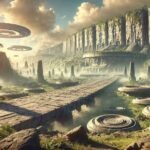 DALLE 2025 01 16 18.35.09 A wide cinematic illustration inspired by the Silurian Hypothesis depicting an ancient advanced civilization on Earth that existed millions of yea