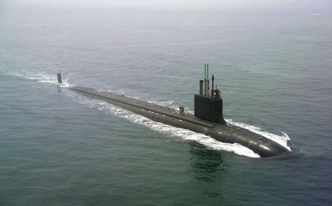 submarino nuclear acosado por