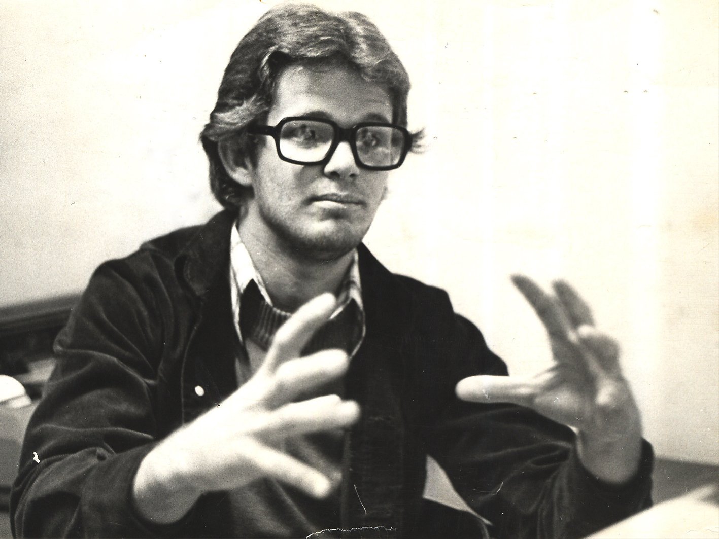 Aos 16 anos durante uma das primeiras entrevistas em 1978