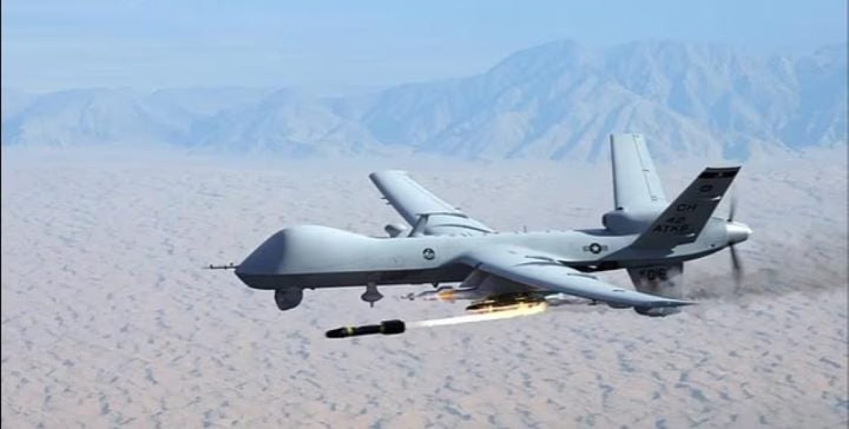 A filmagem, apresentada durante a audiência do Congresso de terça-feira sobre fenômenos aéreos não identificados (UAP), mostra um drone MQ-9 rastreando um objeto desconhecido enquanto outro MQ-9 lança um míssil Hellfire (estoque)