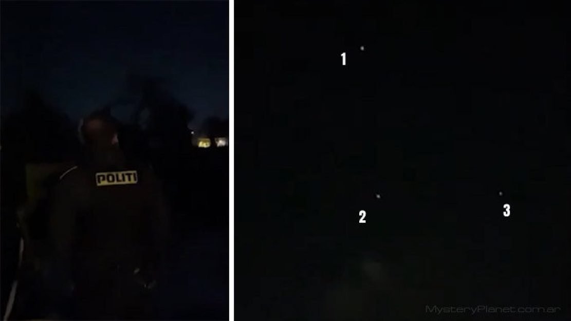 Os drones foram avistados em grandes grupos e desapareceram em direção ao mar.