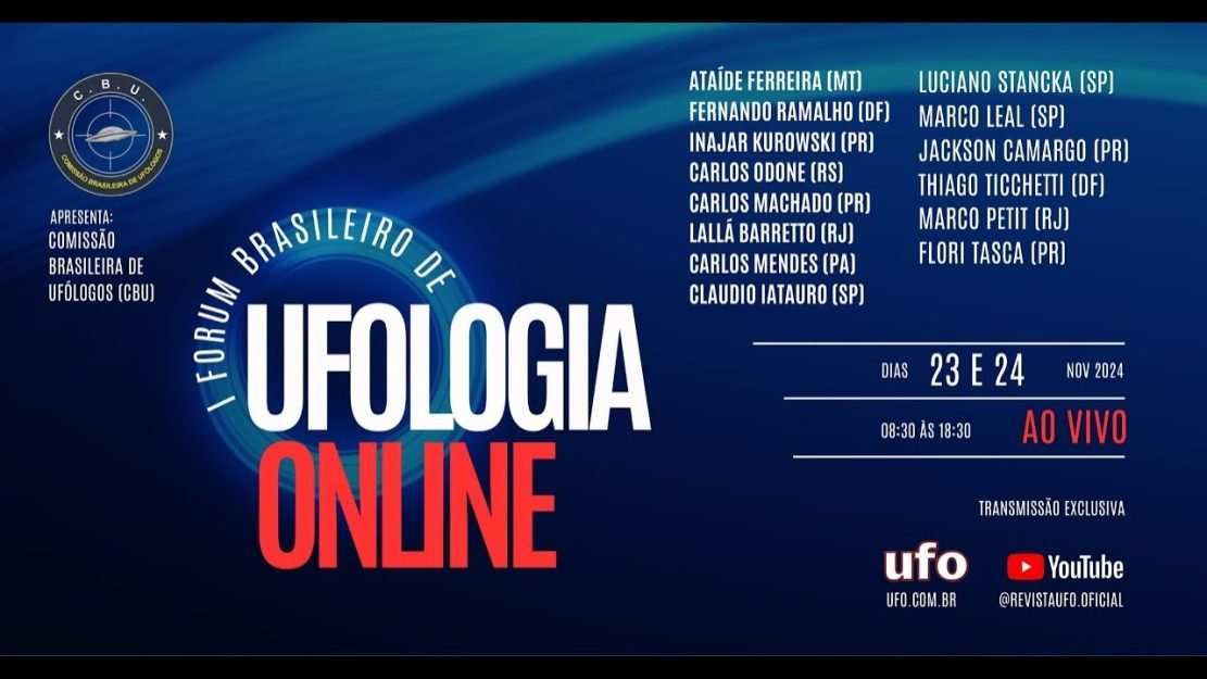 Maior evento online da ufologia brasileira começa neste final de semana: assista
