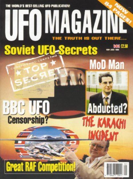 UFO Magazine, bimestral. Editor: Graham Birdsall Endere&ccedil;o: Lloyds Bank Chbs, West Street, Ilkley, Yorkshire, LS29 9DW, Inglaterra