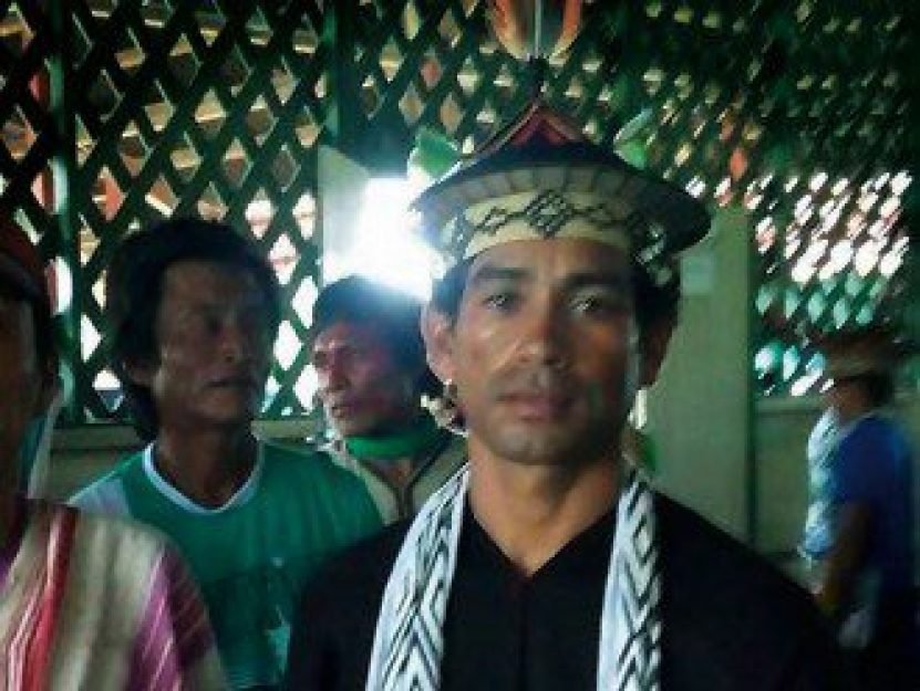 O &iacute;ndio Airton Kampa, que socorreu seu colega Iaka Ashanika ap&oacute;s o choque